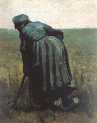 Vincent Van Gogh Peasant Woman Digging (nn04) Germany oil painting art